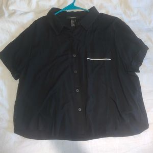 vintage style cropped blouse